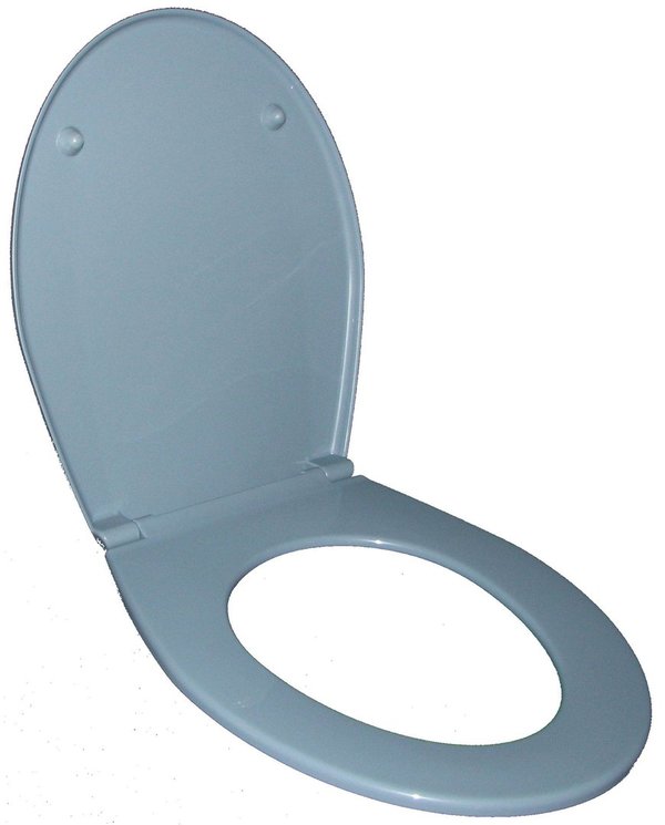 bermudablau (taubenblau) WC-Sitz passend für normale WC Formen Sanit 7000 B-Ware
