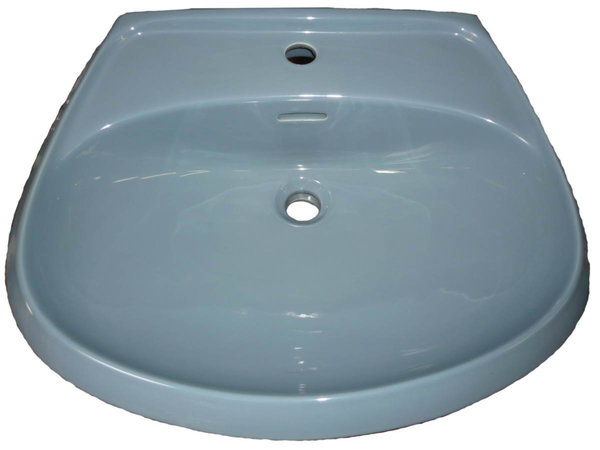 bermudablau (taubenblau) Waschbecken 60 x 50 cm Waschtisch B-Ware