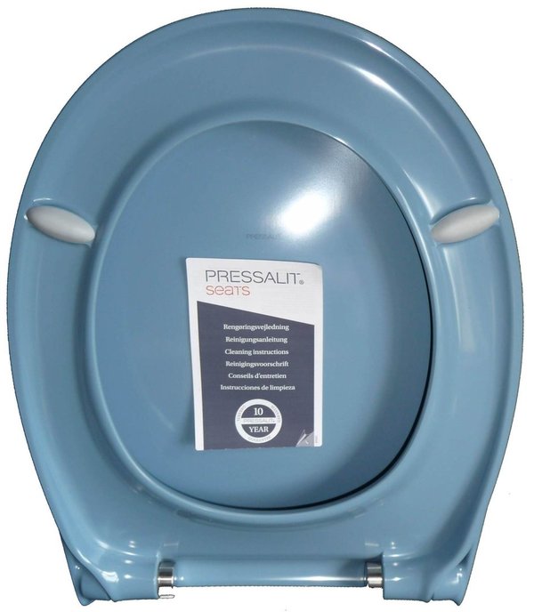 bermudablau (taubenblau) WC-Sitz für normale WC Formen mit Absenk-Automatik