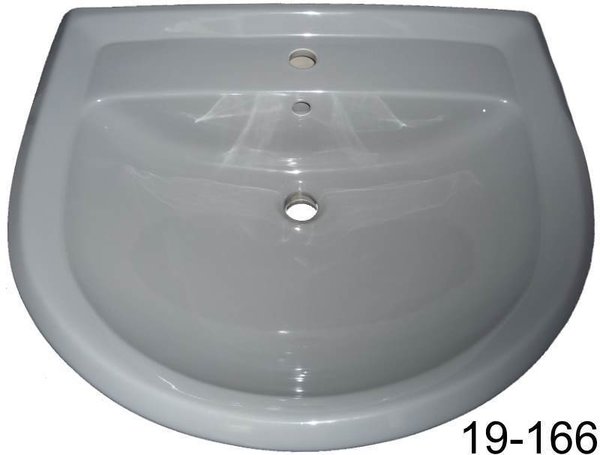 Waschbecken Ideal Standard Noblesse 68 cm in Farbe "pearl" (dunkelgrau)