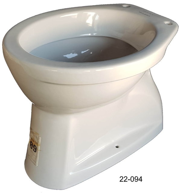pergamon (hell beige) Stand-WC Flachspüler Villeroy & Boch OMNIA 7619-01 Innensenkrecht