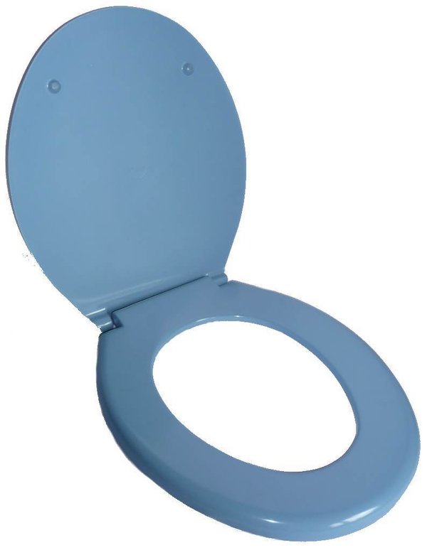 bermudablau (taubenblau) WC-Sitz passend für normale WC Formen B-Ware