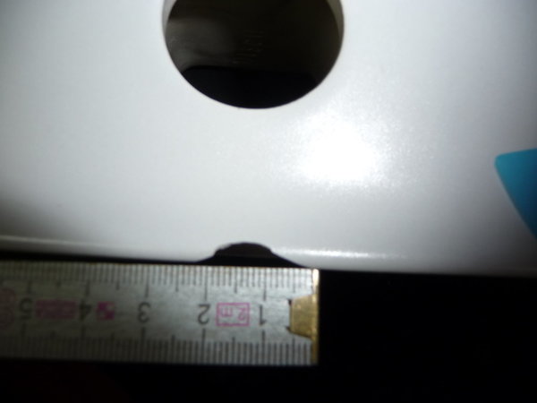 flanell Handwaschbecken 50 x 39 cm Warneton (grau matt) B-Ware