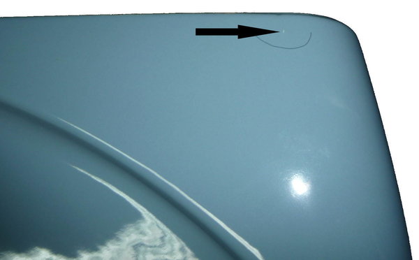 bermudablau (taubenblau) Waschbecken 80 x 58 cm Warneton 1214 B-Ware