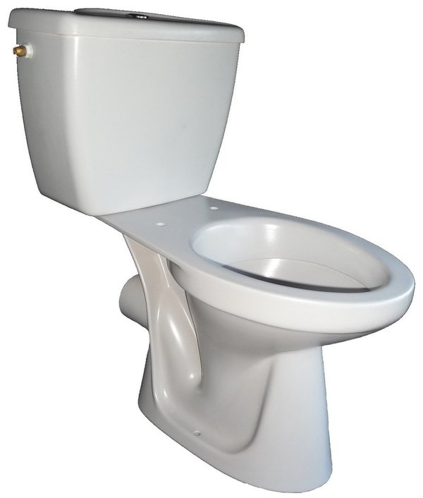 flanell (grau matt) Stand-WC-Kombination mit Spülkasten Warneton 1674  B-Ware
