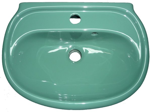 mento (grün) Handwaschbecken 50x36 cm Keramag MANGO für Gäste-Bad B-Ware