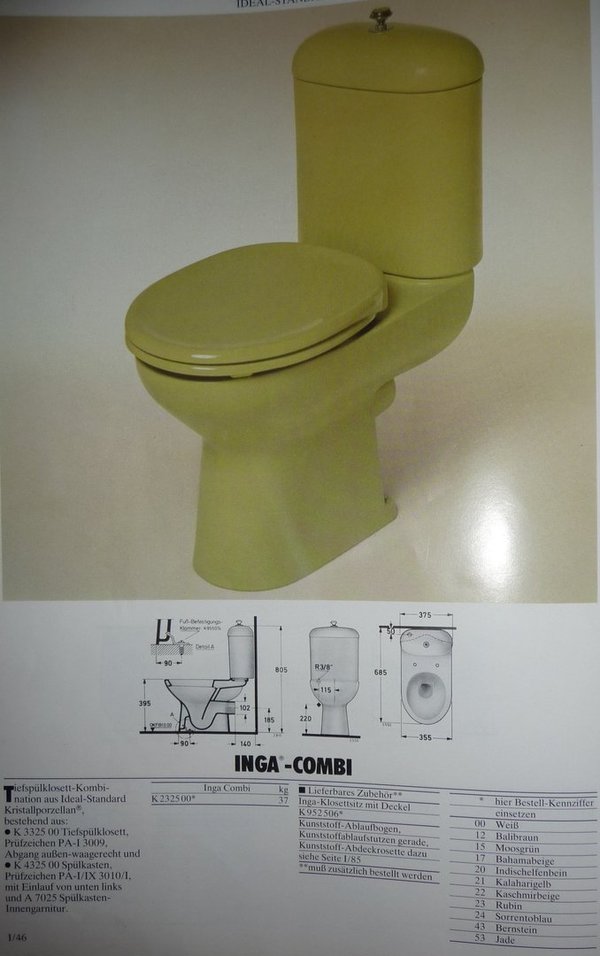 weiss Spülkasten für Stand-WC-Kombination Ideal Standard INGA B-Ware