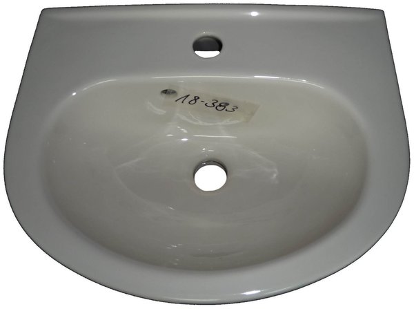 pergamon (hell beige) Hand-Waschbecken 44 x 35 cm für Gäste-Bad