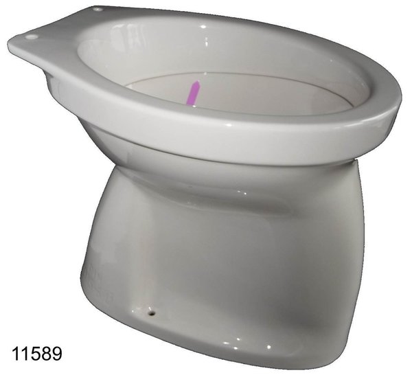 pergamon (hell beige) Stand-WC Flachspüler Innensenkrecht Warneton