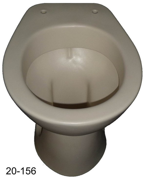 jasmin (creme matt) Stand-WC Tiefspüler VITRA 6061 Abgang Außen-waagerecht