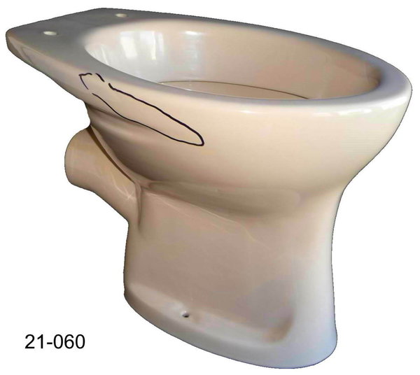 bahamabeige (beige) Stand-WC Abgang Außen-waagerecht Flachspüler VITRA B-Ware