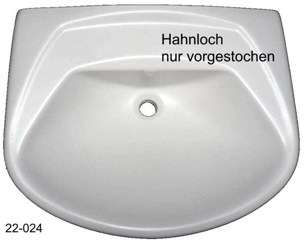 edelweiß Waschbecken 60 cm Villeroy und Boch OMNIA CLASSIC 712262 S3 Ceramik-plus