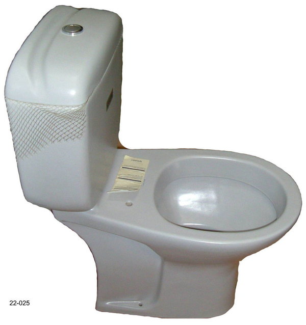 flanell (grau matt) Stand-WC-Kombination mit Spülkasten Duravit LACONDA 24409