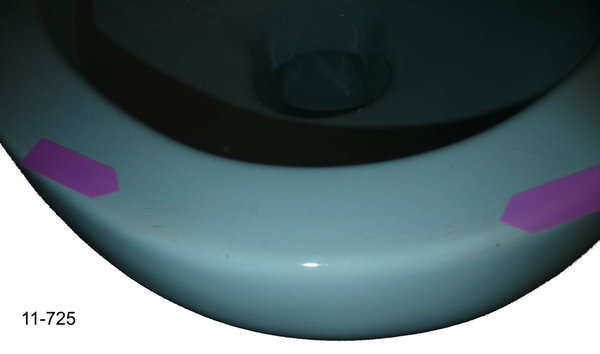azur blau Wand-Tiefspül-WC Kombination Ideal Standard LARISSA azurblau ohne Spülkasten