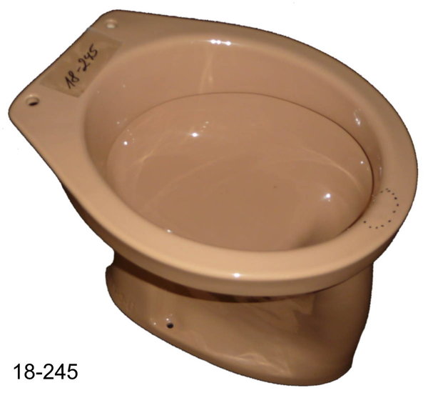 caramel Stand-WC Flachspüler Abgang Innen senkrecht Druckspüler geeignet