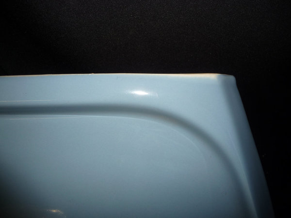 bermudablau (taubenblau) Waschbecken 65 x 52 cm Waschtisch B-Ware