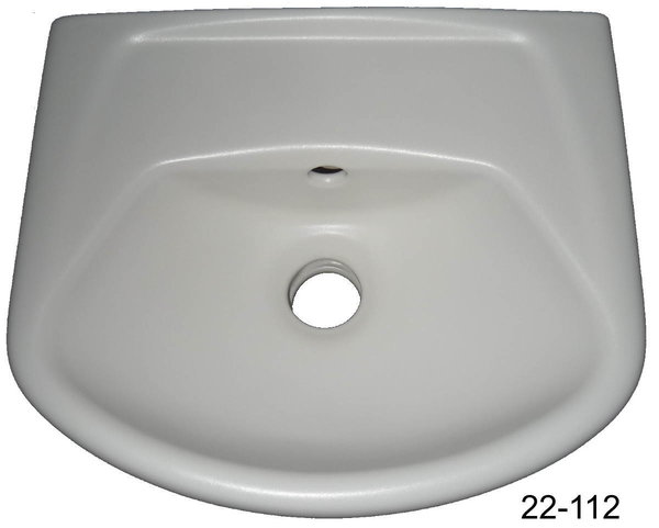 edelweiß Handwaschbecken 36 x 30 cm Villeroy & Boch OMNIA CLASSIC 7326-36 weiss matt Schmutzabweis.