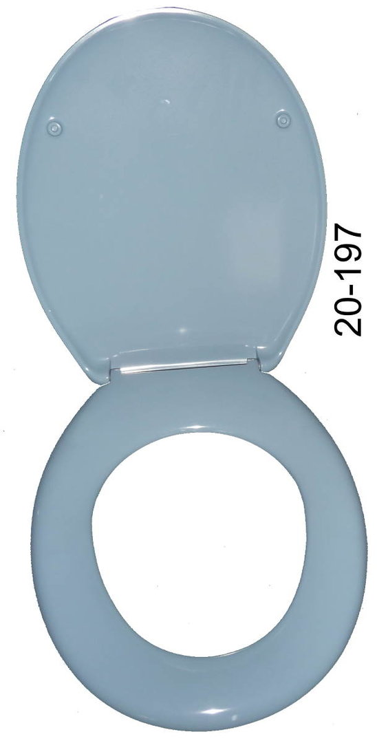 bermudablau (taubenblau) WC-Sitz passend für normale WC